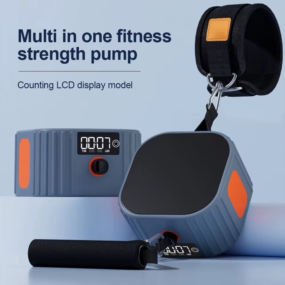 Fitness Pump Fitness Equipment Adjustable Resistance Resistance Machine with Counter Strength Training Puller for Home Gym